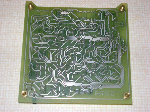 A picture of a PCB during manufacture