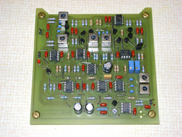 A picture of a PCB during manufacture