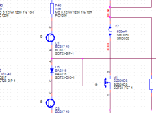 Part of an electrical schematic