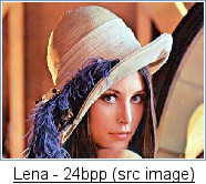 Lena (various sample depths)