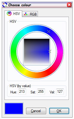 The scheme dialog